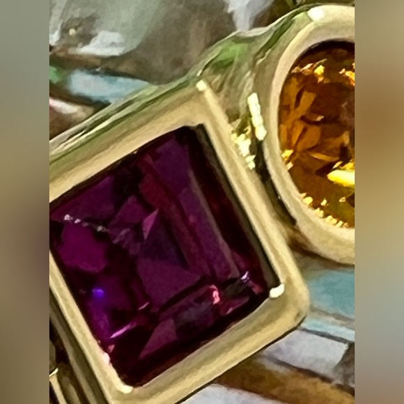 Vintage Monet Collection Concepts 1981 Faux Gemstone Bracelet - Picture 5 of 6